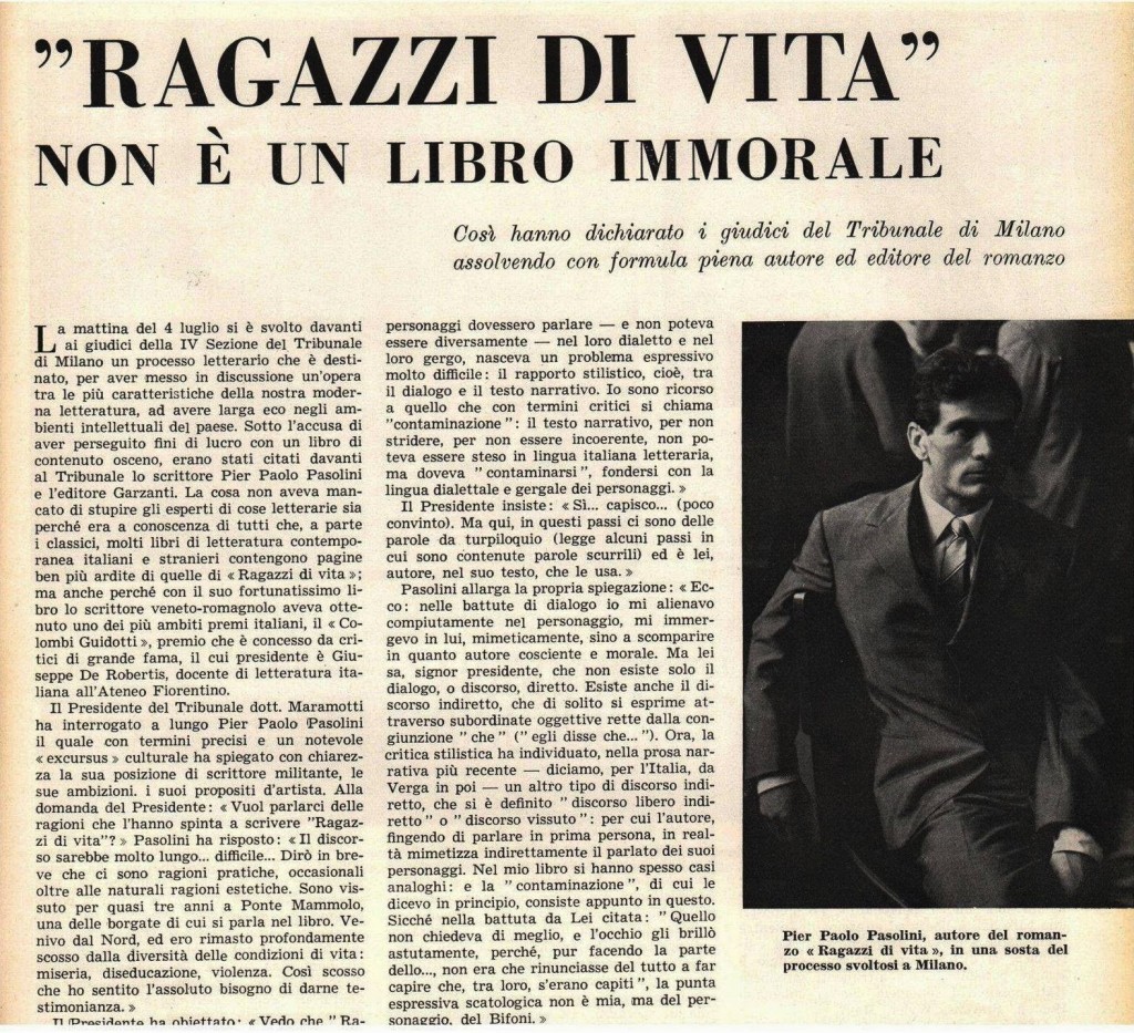 ragazzi di vita pasolini
