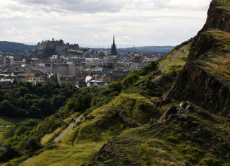 edimburgo vista città castello