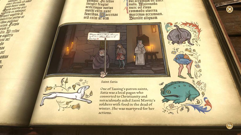 Pentiment menu